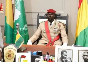 Le président de la transition Colonel Mamady Doumbouya